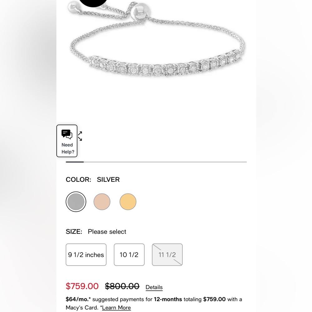 Diamond bracelet - Picture 6 of 6